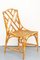 Chippendale Stuhl und Schreibtisch aus Bambus & Korbgeflecht von Dal Vera, 1960er, 2er Set 8