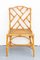 Chippendale Chair and Desk in Bamboo and Wicker from Dal Vera, 1960s, Set of 2, Image 15