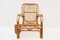 Bamboo and Wicker Lounge Chair, 1950s 2