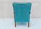 Vintage Aquamarine Armchair, 1950s 3