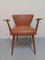 Brauner Vintage Sessel, 1950er 13