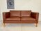 Divano Mid-Century in pelle color cognac di Mogens Hansen, Danimarca, Immagine 1