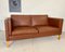 Cognacfarbenes dänisches Mid-Century Ledersofa von Mogens Hansen 6