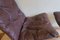Silla Siesta Mid-Century de cuero marrón y otomana de Ingmar Relling. Juego de 2, Imagen 12