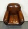 Art Deco Style Hand Dyed Whiskey Brown Club Armchairs, Set of 2 12