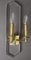 Lampada da parete Hollywood Regency in vetro acrilico e ottone di Vereinigte Werkstätten, Immagine 6
