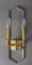 Hollywood Regency Wandlampe aus Acrylglas & Messing von Vereinigte Werkstätten 9