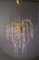 Lámpara de araña con cascada de Murano rosa, Imagen 4