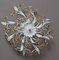 Hollywood Regency White Flower Ceiling Lamp, 1970s, Image 1