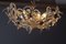 Hollywood Regency White Flower Ceiling Lamp, 1970s, Image 5