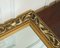 Espejo vintage acolchado de madera dorada, Imagen 5