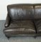 Howard Heritage Grey Leather Sofa J1 11