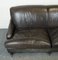Howard Heritage Grey Leather Sofa J1, Image 11