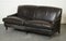 Howard Heritage Grey Leather Sofa J1 14
