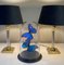 Vintage Acrylic Brass Table Lamp from Le Dauphin, 1970s 3