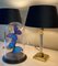 Vintage Acrylic Brass Table Lamp from Le Dauphin, 1970s 2