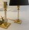 Vintage Acrylic Brass Table Lamp from Le Dauphin, 1970s 9