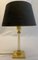Lámpara de mesa vintage de acrílico de latón de Le Dauphin, años 70, Imagen 1