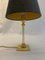 Vintage Acrylic Brass Table Lamp from Le Dauphin, 1970s 5