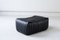 Cinna Ligne Roset Black Leather Ottoman attributed to Annie Hieronimus, 1973 1