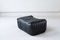 Cinna Ligne Roset Black Leather Ottoman attributed to Annie Hieronimus, 1973, Image 6