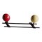 Space Age Iron and Wood Coat Rack 12