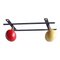Space Age Iron and Wood Coat Rack 3