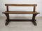 Vintage Rustic Oak Bench, Image 2