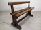 Vintage Rustic Oak Bench, Image 5