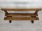 Vintage Rustic Oak Bench, Image 14