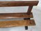 Vintage Rustic Oak Bench, Image 16