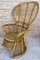 Spanish High Back Armchair in Bamboo Wicker, 1970s, Set of 2, Image 8