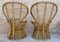 Spanischer Armlehnstuhl aus Bambusgeflecht mit hoher Rückenlehne, 1970er, 2er Set 15