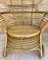 Spanish High Back Armchair in Bamboo Wicker, 1970s, Set of 2, Image 10
