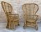 Spanish High Back Armchair in Bamboo Wicker, 1970s, Set of 2, Image 13