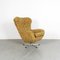 Vintage Swivel Chair in Fabric and Steel, Image 2