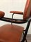 Italienischer Vintage Stuhl aus Metall & Skai, 1950er 3