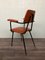 Italienischer Vintage Stuhl aus Metall & Skai, 1950er 11