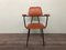 Italienischer Vintage Stuhl aus Metall & Skai, 1950er 1