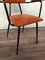 Italienischer Vintage Stuhl aus Metall & Skai, 1950er 5