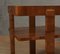 Mid-Century Square Walnut Wood Game Sofa Side Table, 1960s, Image 5