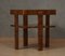 Mid-Century Square Walnut Wood Game Sofa Side Table, 1960s, Image 3