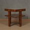 Mid-Century Square Walnut Wood Game Sofa Side Table, 1960s, Image 7