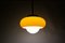 Vintage Hanging Lamp in Yellow Guzzini 2