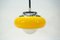 Vintage Hanging Lamp in Yellow Guzzini 4