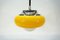 Vintage Hanging Lamp in Yellow Guzzini 6