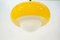 Vintage Hanging Lamp in Yellow Guzzini 8