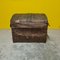 French Leather and Wooden Carriage Trunk, 1700a 1