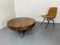 Vintage Rustic Oak Wood Wabi-Sabi Coffee Table, 1930s, Image 7