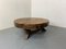 Vintage Rustic Oak Wood Wabi-Sabi Coffee Table, 1930s, Image 2